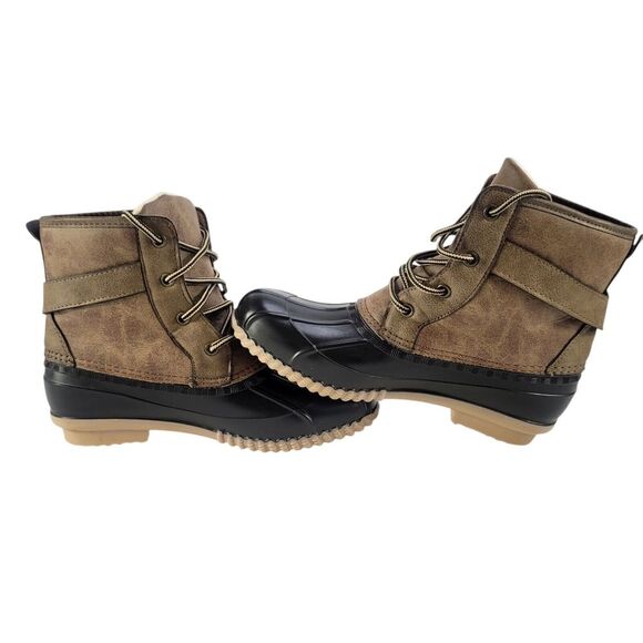 Maurices Women's Whitney Brown Round‎ Toe Lace-Up Ankle Strap Snow Boots Size 8 - Picture 5 of 7